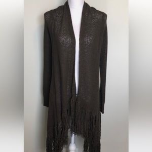 BCBG MaxAzria Soho Dark Fatigue Cardigan Sweater new without tag